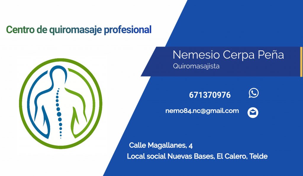 Centro de Quiromasaje profesional Nemesio Cerpa