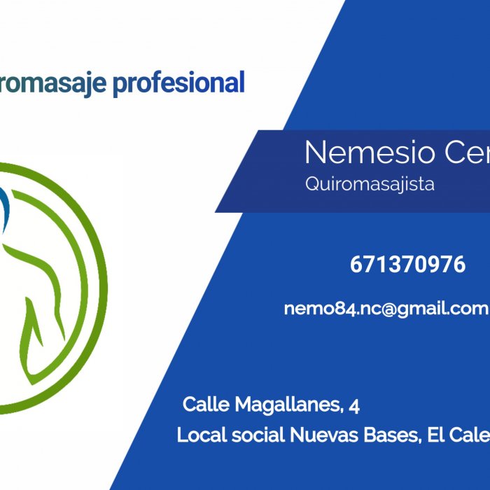 Centro de Quiromasaje profesional Nemesio Cerpa